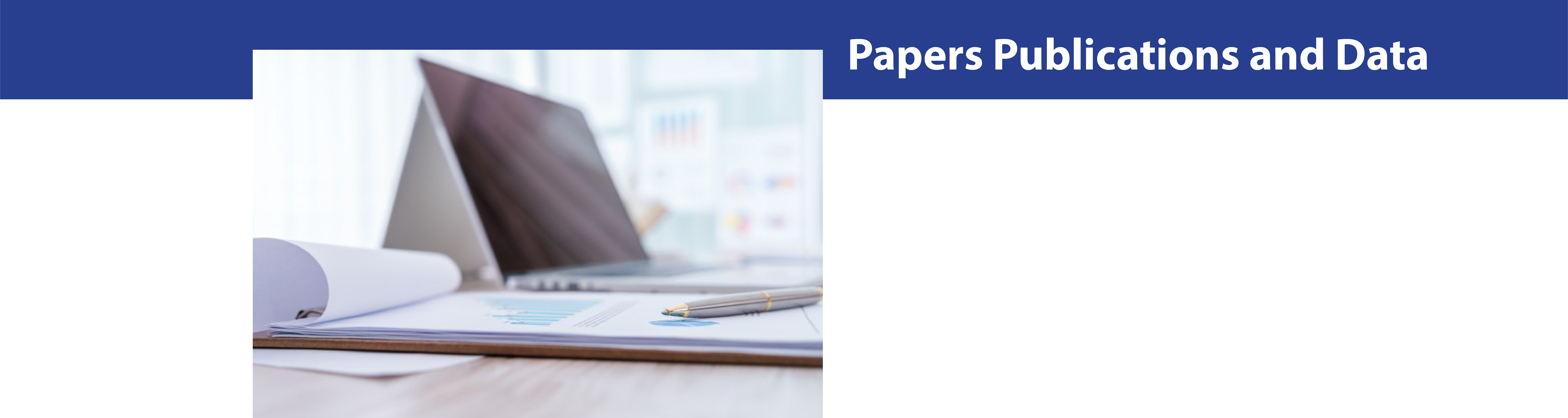 Papers Publications and Data Header